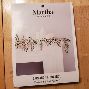 Martha Stewart Cardboard Holly Garland Lot of 2